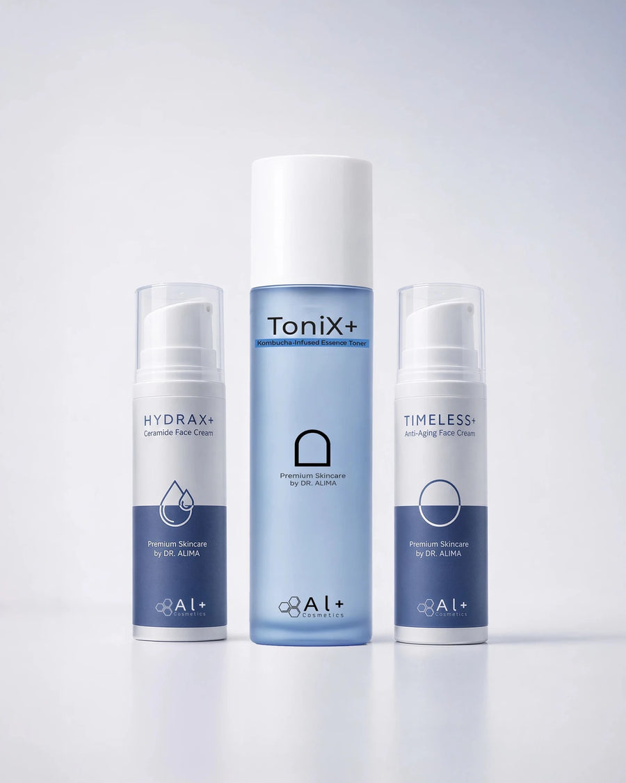 AM/PM+ | 24H Routine für Balance, Feuchtigkeit und anti-aging - AL+ Cosmetics - 24H Routine für Balance, Feuchtigkeit und anti-aging | 180 ML