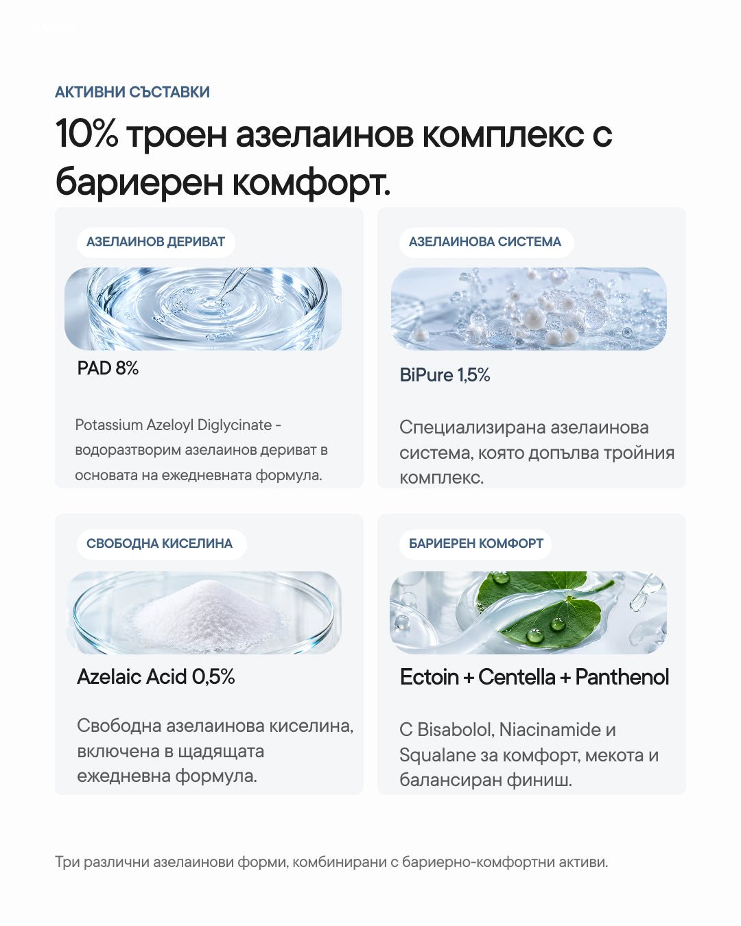 Azelia+ | Азелаинов серум за петна и пъпки - Al+ Cosmetics - 30 ML | Triple Azelaic Complex | AM/PM