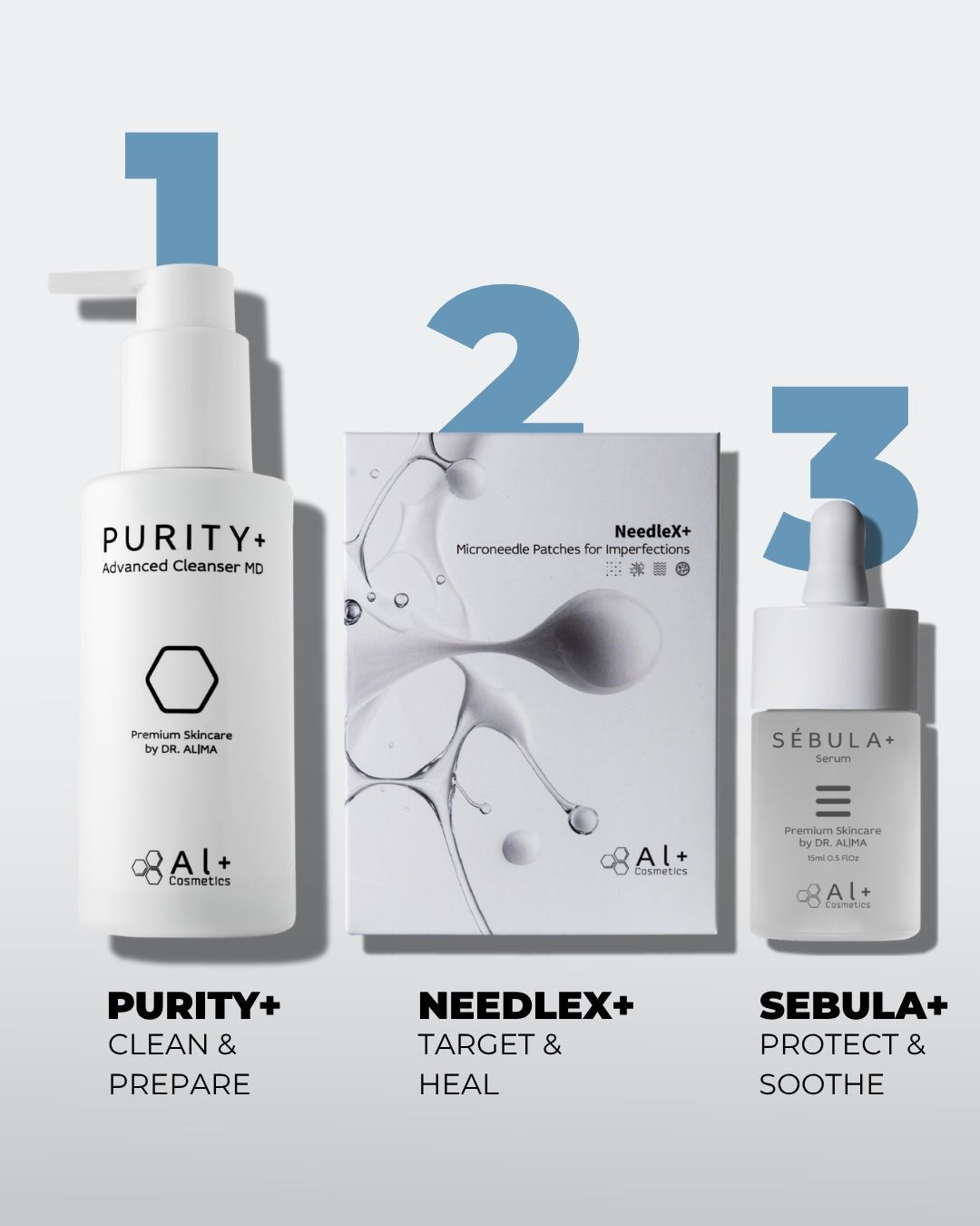 NeedleX+ Пластир с активни микроигли срещу пъпки - Al+ Cosmetics - 9 пластира за болезнени пъпки by Al+