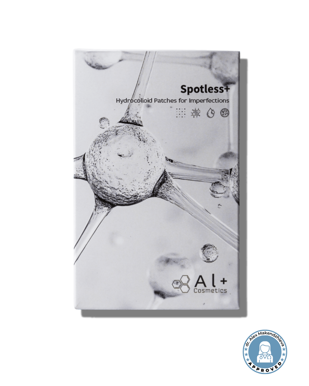 Spotless+ Хидроколоиден пластир срещу пъпки - Al+ Cosmetics - 23 хидроколоидни пластира за пъпки by Al+